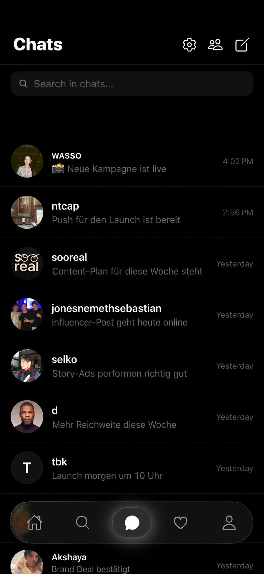 Private Chats